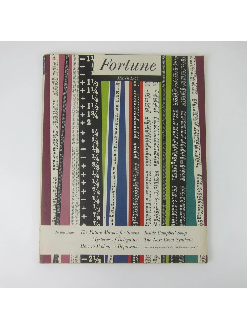 Vintage FORTUNE Magazine March 1955 Campbell Soup Morrell's McCallum Ford Buick